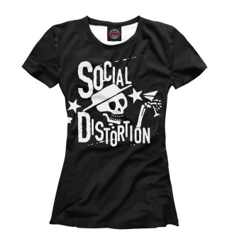 Женская футболка Social Distortion