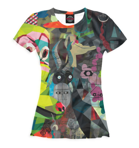 

Футболки Print Bar, Белый, Психоделика