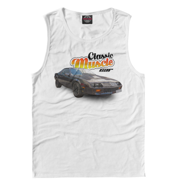 Майка для мальчика с изображением Classic muscle car chevrolet camaro цвета Белый