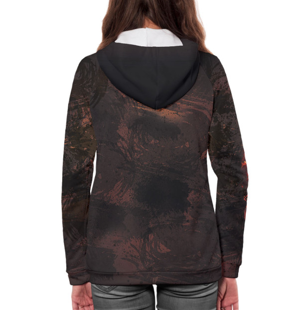 Женское худи с изображением Shadow Fiend цвета Белый