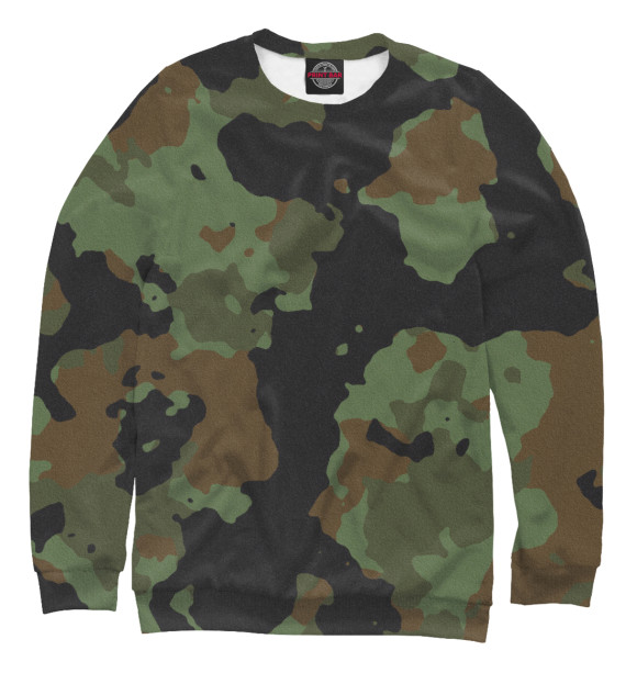 Мужской свитшот с изображением Хаки цвета Белый