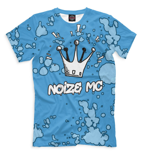 Футболка для мальчиков с изображением Noize MC цвета Грязно-голубой