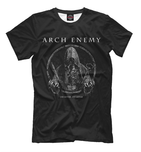 Футболка для мальчиков с изображением Arch Enemy цвета Белый