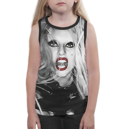 Майки Print Bar, Белый, Lady Gaga