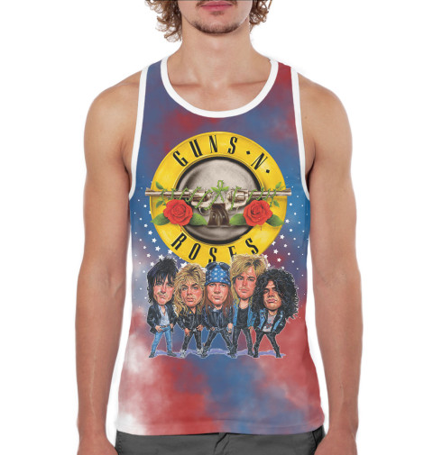 

Майки борцовки Print Bar, Белый, Guns N' Roses