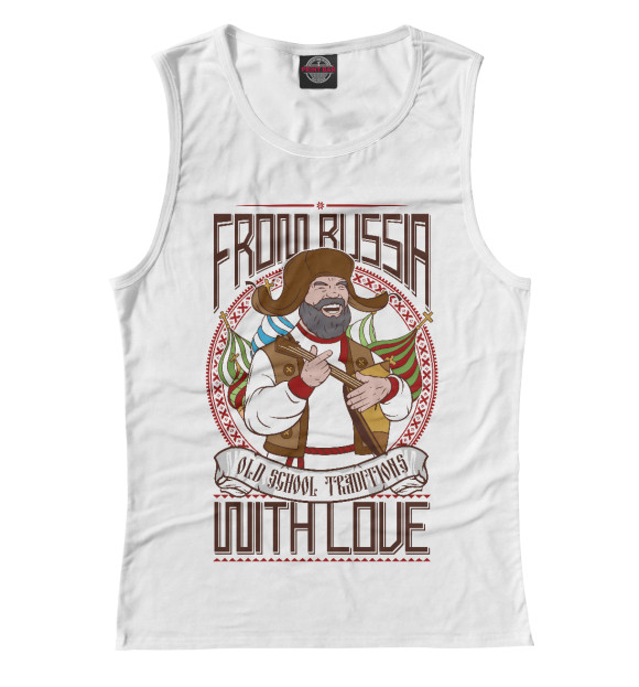 Майка для девочки с изображением From Russia With Love цвета Белый