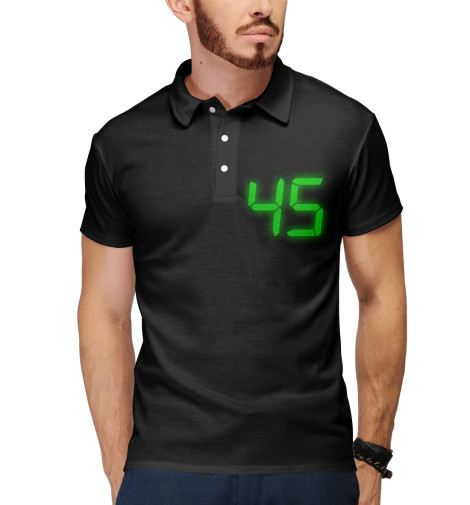 

Поло Print Bar, Белый, 45 лет