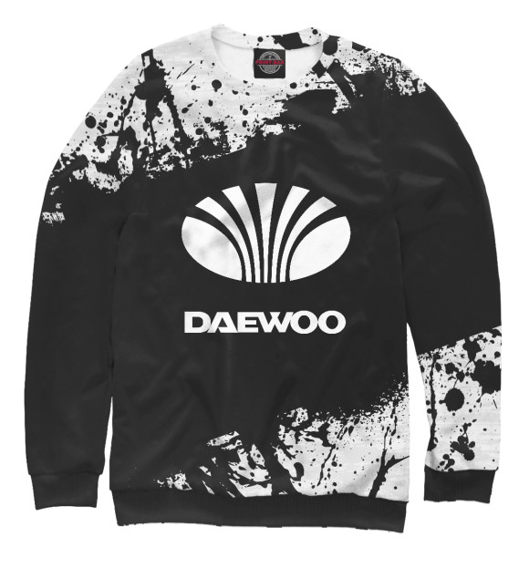 Мужской свитшот с изображением DAEWOO SPORT цвета Белый
