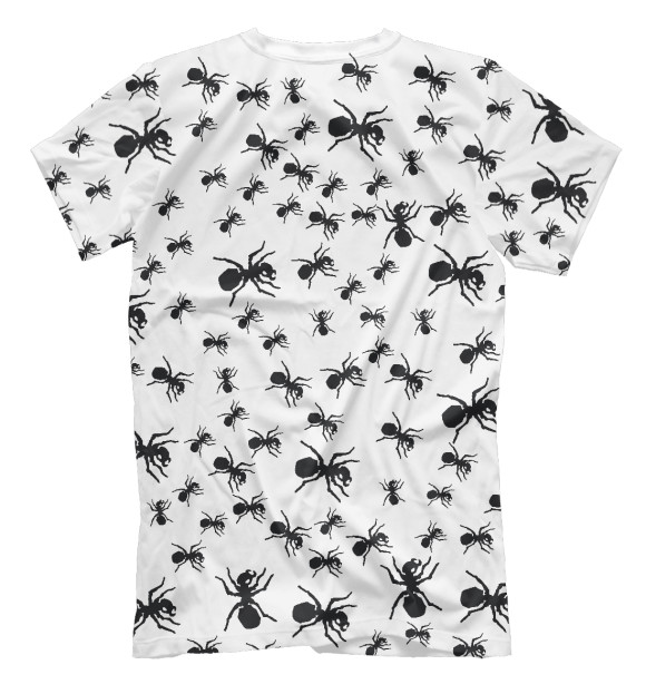 Мужская футболка с изображением The Prodigy Ant цвета Белый