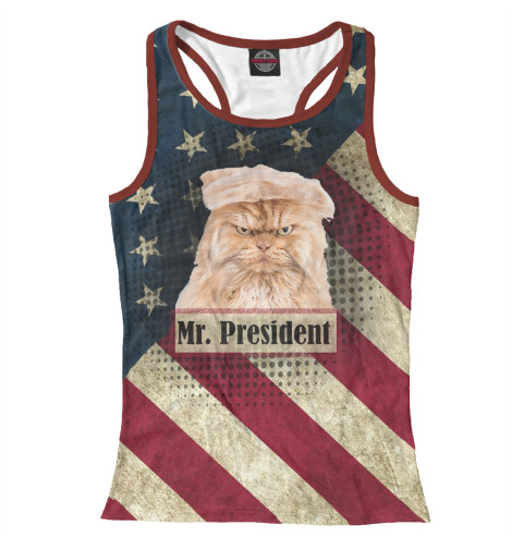 

Майки борцовки Print Bar, Белый, Donald John Trump