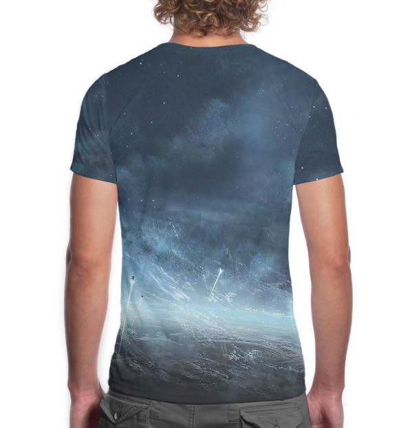 Мужская футболка с изображением Mass Effect цвета Белый