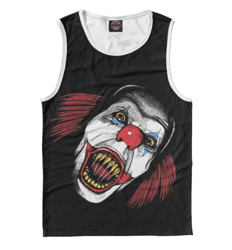 

Майки Print Bar, Белый, Страшный клоун