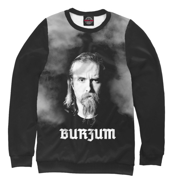 Мужской свитшот с изображением Burzum цвета Белый