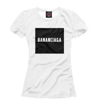 Женская футболка Bananciaga