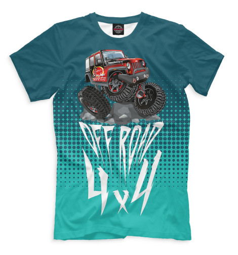

Футболки Print Bar, Грязно-голубой, Off Road
