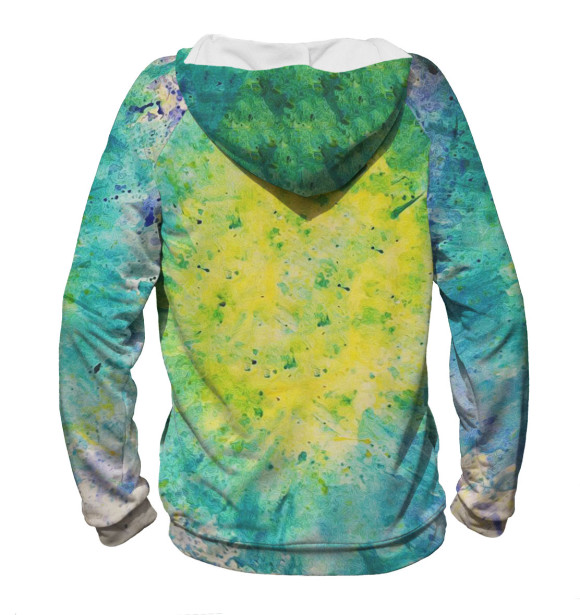 Мужское худи с изображением Парашютист цвета Белый