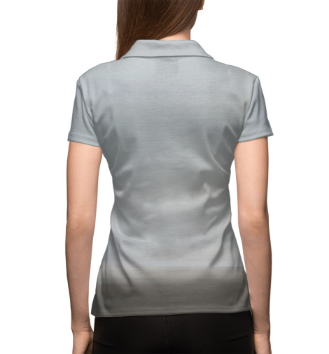 

Поло Print Bar, Белый, Японская макака