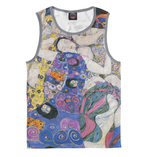Майка для мальчика с изображением Густав Климт. Девушки цвета Белый