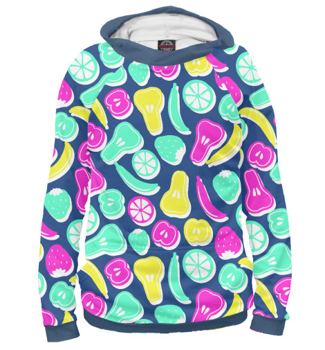 

Худи Print Bar, Белый, Фруктовый микс