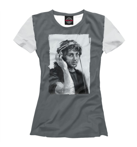 Футболка для девочек с изображением PaulMcCartney цвета Белый