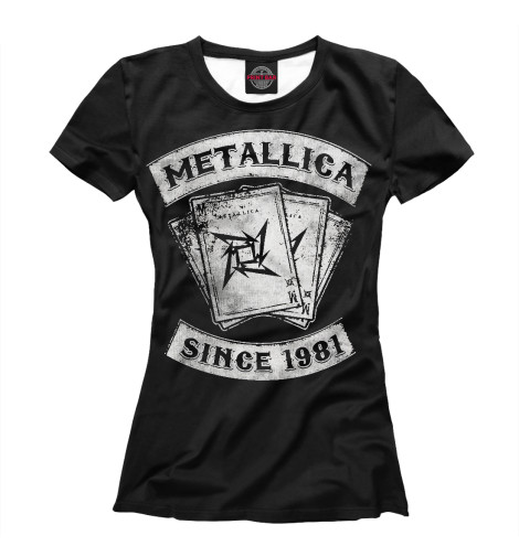 

Футболки Print Bar, Белый, Metallica