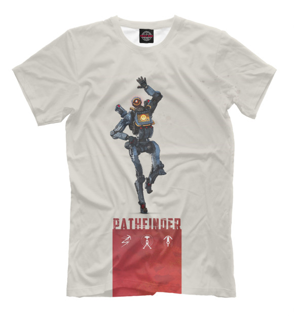 Мужская футболка с изображением Apex Legends pathfinder цвета Бежевый