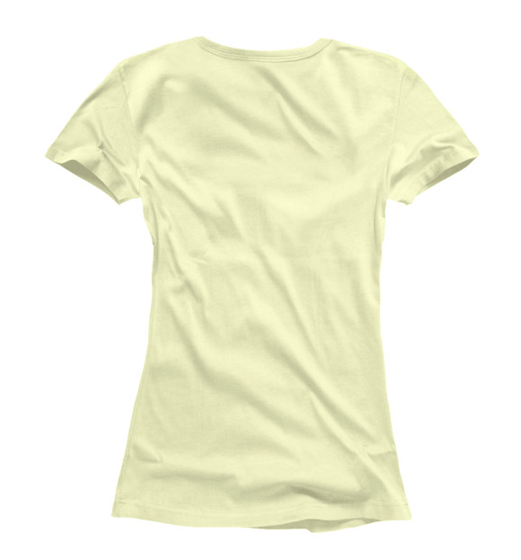 Женская футболка с изображением Карты цвета Белый