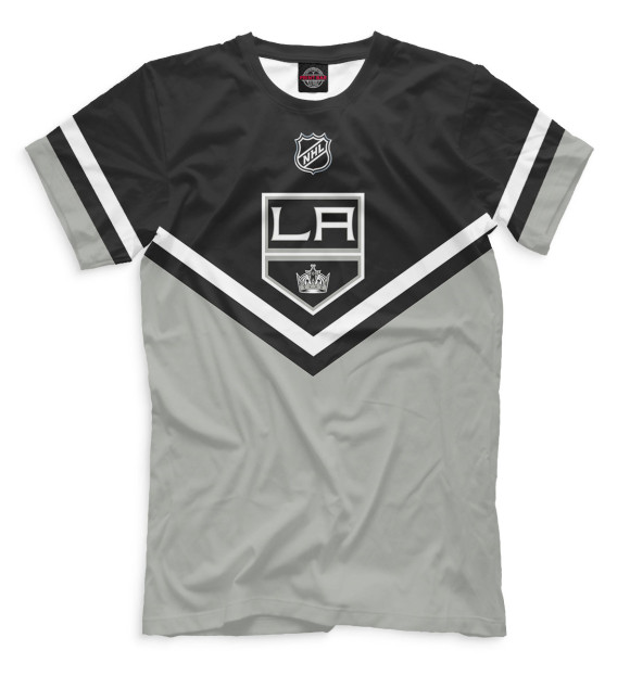 Мужская футболка с изображением Los Angeles Kings цвета Черный