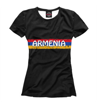 Футболка для девочек Флаг Армении