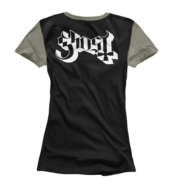 Женская футболка с изображением Ghost цвета Белый