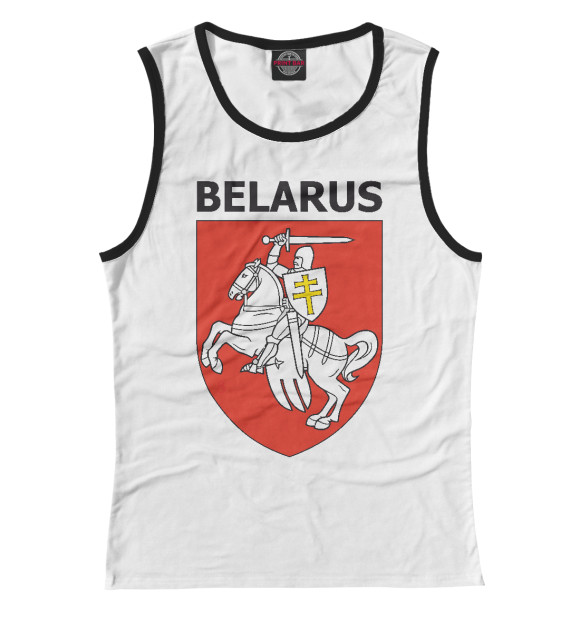 Майка для девочки с изображением Belarus цвета Белый