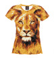 Футболка для девочек Лев Орнамент