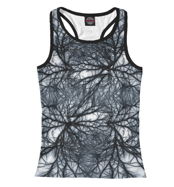 Женская майка-борцовка с изображением Фантазия цвета Белый