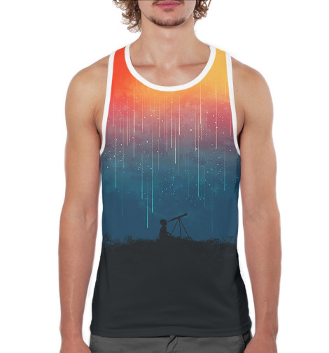 

Майки борцовки Print Bar, Белый, Звездопад