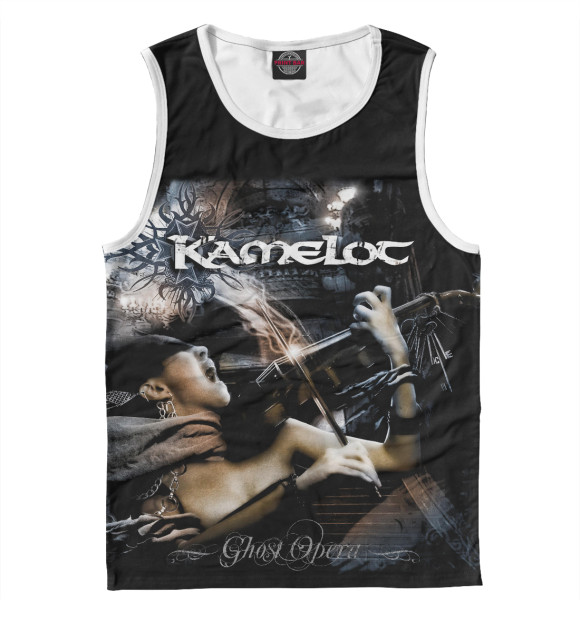 Мужская майка с изображением Kamelot цвета Белый