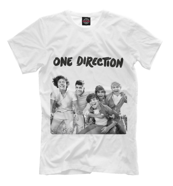 Футболка для мальчиков с изображением One Direction цвета Молочно-белый