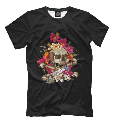 

Футболки Print Bar, Черный, Day of the Dead