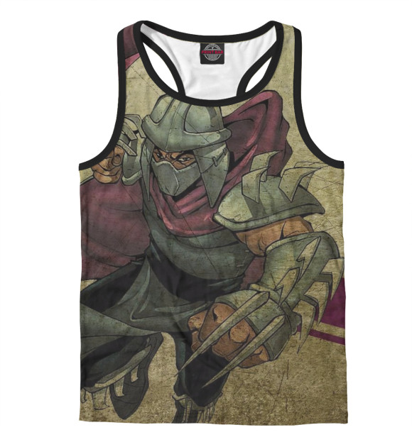 Мужская майка-борцовка с изображением Шредер цвета Белый