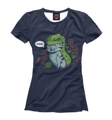 

Футболки Print Bar, Белый, Catzilla
