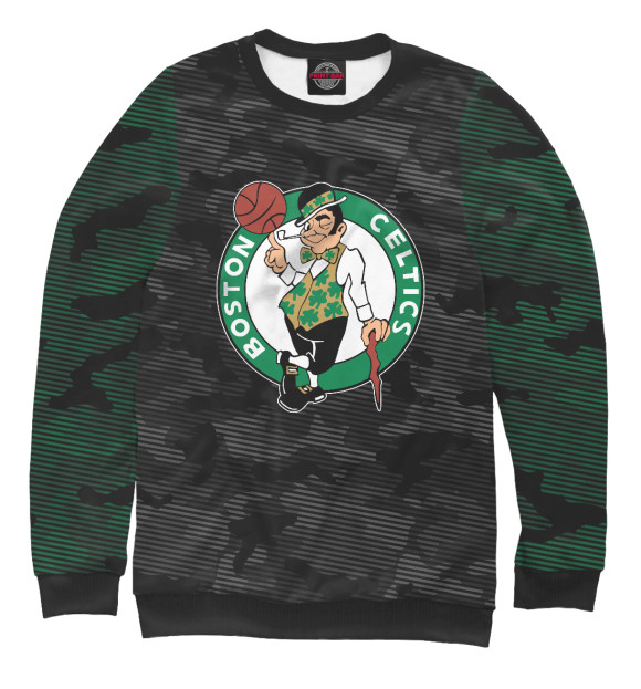 Женский свитшот с изображением Boston Celtics цвета Белый