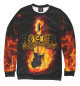 Женский свитшот Fire Guitar Rocker