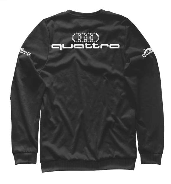 Женский свитшот с изображением Audi Quattro цвета Белый