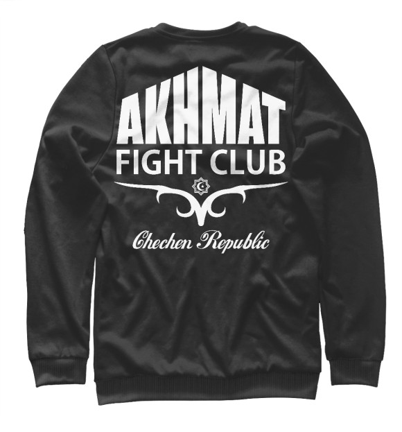 Женский свитшот с изображением Akhmat logo цвета Белый