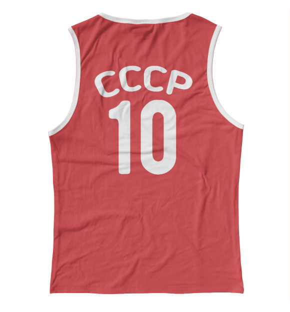 Женская майка с изображением СССР Сборная цвета Белый