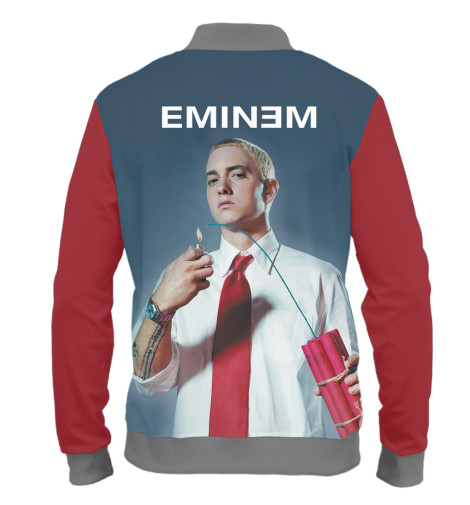 Бомбер Print Bar, Белый, Eminem