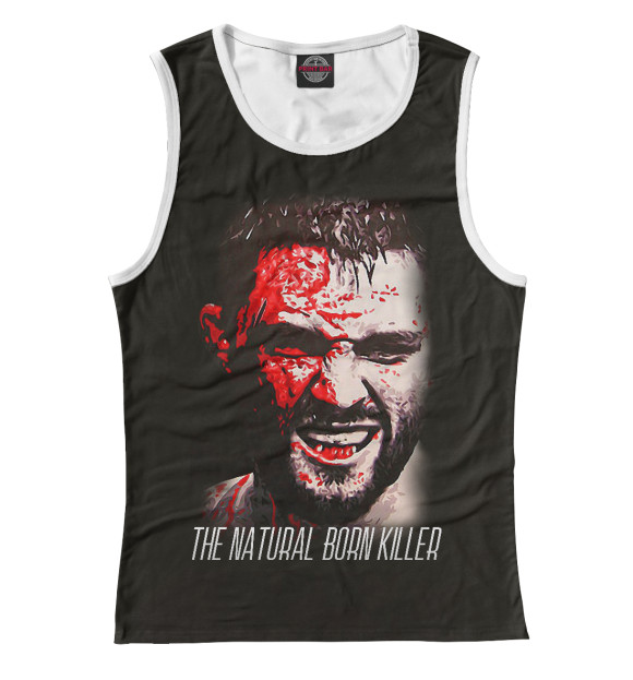 Майка для девочки с изображением Carlos Condit - The Natural Born Killer цвета Белый