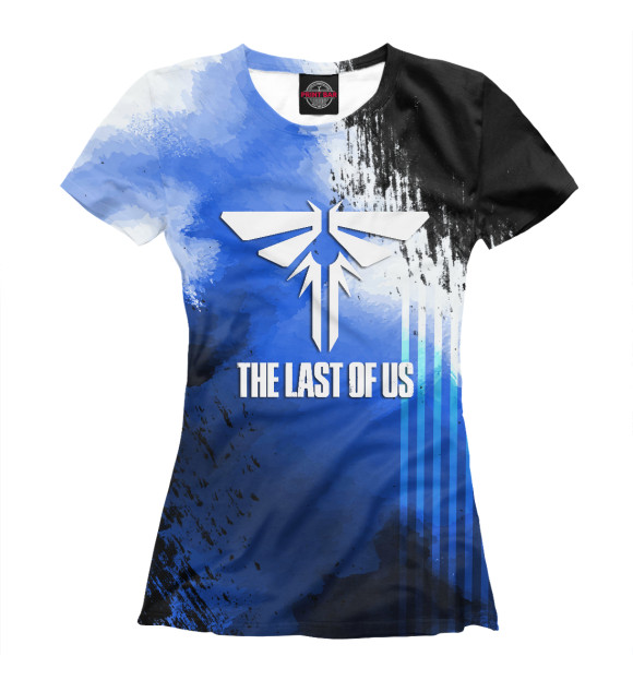 Женская футболка с изображением The Last of US цвета Белый