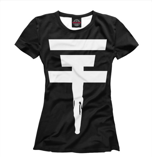 Женская футболка с изображением Tokio Hotel цвета Белый