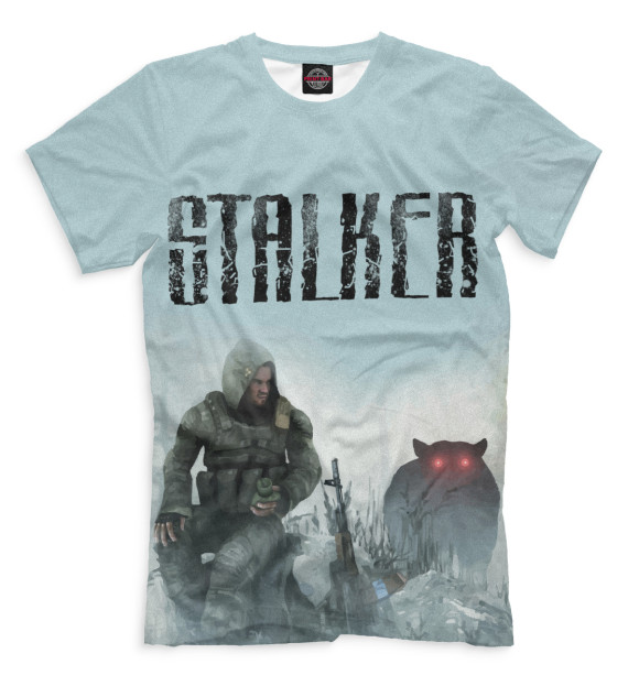 Футболка для мальчиков с изображением S.T.A.L.K.E.R. цвета Бежевый