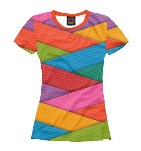 

Футболки Print Bar, Белый, Веселые полосочки